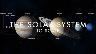 The Solar System to scale [upl. by Oah]