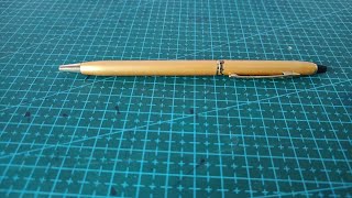 Montex Atlas gold ball pen review and unboxing [upl. by Yovonnda387]