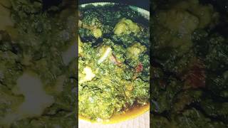 Palak gosht recipe shorts palak recipe ytshorts subscribe [upl. by Esinrahc712]