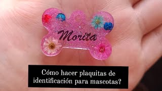 DIY Plaquitas de identificación para mascotas en resina epoxi  Fácil y rápido [upl. by Lotsyrk]