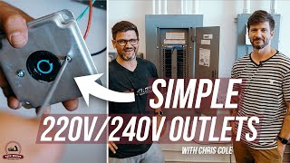 Installing 220v240v Outlets is Pretty Simple  New Shop Build Out [upl. by Aniarrol]