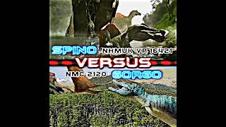 Spinosaurus vs Gorgosaurus paleontology edit wisedit dinosaur spinosaurus gorgosaurus [upl. by Brieta]