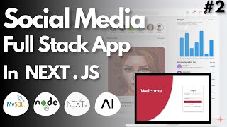 Create a Login Screen  Social Media Website with Nextjs  FullStack Project Tutorial  Part 2 [upl. by Rosalinda]