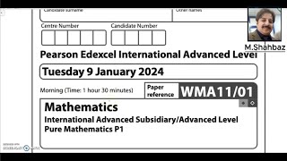 P1 January 2024 Q2 IAL WMA1101 Pearson Edexcel Math Past Paper Topic Coordinate Geometry [upl. by Eeralih]