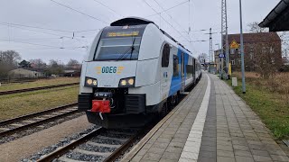 ODEG  Mitfahrt im RE10 von Pasewalk bis Stralsund Hbf in der BR 4746 807 [upl. by Schellens]