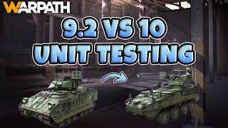 Warpath  92 vs 10 Star Unit Testing [upl. by Sorvats392]