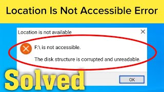 Fix quotThe Disk Structure is Corrupted and Unreadablequot [upl. by Girardi275]