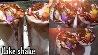 Cake shake recipe  Chocolate cake shake  COOK WITH SIBANI [upl. by Olegnaed944]