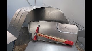 How to make your own car body repair panels hammer forming Tips and Tricks 18 panel beating [upl. by Aihsemat846]