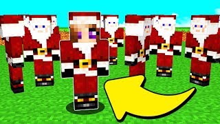 NASCONDINO IN MEZZO AI BABBI NATALE SU MINECRAFT [upl. by Anitsugua]