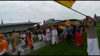 Amsterdam Kings day 2018  Hare Krishna  Koningsdag [upl. by Ratcliffe]