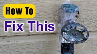 How To Fix Your Outdoor Spigot AntiSiphon Valve Leak [upl. by Lita]