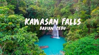 Kawasan Falls Drone Adventure Cebu City Philippines [upl. by Vasily]