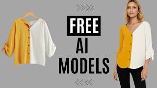 Free Ai fashion models using flat clothing images for ecommerce [upl. by Alliuqahs]