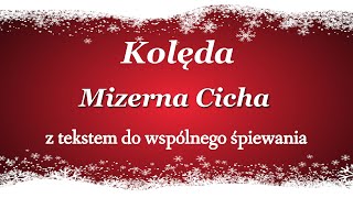 Mizerna Cicha  polska Kolęda z tekstem  Babadu TV [upl. by Windy]