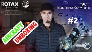 BudujemySamolotpl  Unboxing Aircraft  Faston Rotax  Subtitles EN We Build KIT Plane 2 [upl. by Nnaeed480]