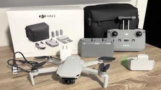 DJI Mavic Mini 2 Fly More Combo Unboxing  4K Mini Drone [upl. by Bal823]