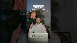 New Lyrics Vs Old Lyrics Kesha “TiK ToK” shorts [upl. by Idas]