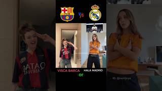 Visca Barca ❤️ vs Hala Madrid🤍 football viscabarsa halamadrid barcelona realmadrid trending [upl. by Cordalia659]