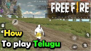 FREE FIRE in Telugu  How To play Free Fire Game  PUBG Related Game  Free Fire Telugu Gamer [upl. by Ecyt]