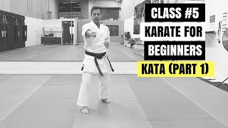 Martial Arts for Beginners – Lesson 5  Basic Karate Cobra Kai  KATA MOVES Part 1 [upl. by Neibaf]