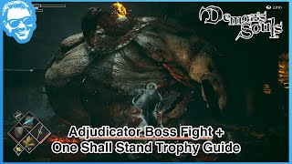 Adjudicator Boss Fight  One Shall Stand Trophy Guide  Shrine of Storms 41  Demons Souls Remake [upl. by Yma459]