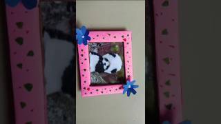 Diy photo frame ll photo frame easy photoframe craft diy viralvideo [upl. by Attaymik]