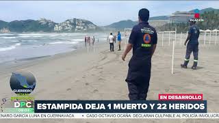 Turista muere tras ataque de tiburón en playa de Ixtapa Zihuatanejo [upl. by Edmond279]