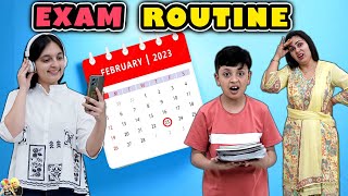 EXAM ROUTINE  Exam Preparation Study Tips Exam Stress  Aayu and Pihu Show [upl. by Madge]