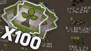 Completing 100 Farming Contracts on OSRS [upl. by Nahum]