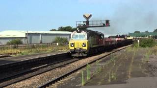 Freight trains at Taunton on 17th August 2015 [upl. by Grange644]