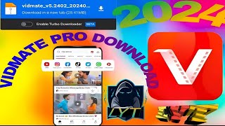 latest version vidmate pro download😯❗ new vidmate link❗ lyt family YouTube channel‼️ [upl. by Heady]