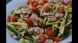 Salade 2 haricots thon recette cookeo light [upl. by Lahcsap68]