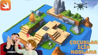 Emirhan’la Karakterimizi Kod Yazarak Işınladık  Çocuklar İçin  Swift Playgrounds  Ders 1 [upl. by Lerad]