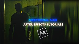 After effects tutorials  Directional Blur [upl. by Storfer]