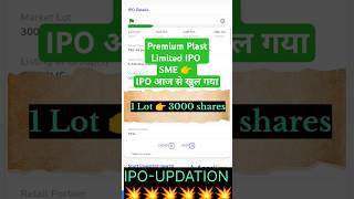 Premium Plast Limited IPO • Premium Plast IPO Review • Premium Plast IPO • SME IPO [upl. by Sukram917]