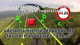 PARAGLIDER RIGHT OF WAY RULES PARAPENTE NORMAS DE TRAFICO AEREO [upl. by Lida]