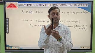 RELATIVE DENSITY OF A SOLID SOLUBLE IN WATER ICSE 9th PHYSICS [upl. by Ardnaek]