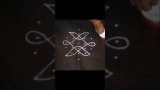 Small kolam with 5 dots uniquerangoli chinnamuggulu Tippudumuggu indianart kolam [upl. by Kirred]