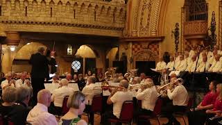 Blackpool Male Voice Choir 2023 Centenary Concert Brindle Brass Band perform Prismatic Light [upl. by Teerprug74]