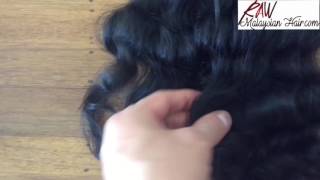 RAW Malaysians RARE CURLY review unprocessed and natural Not Cheap Chinese hair [upl. by Bradski]