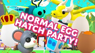 🦄 quotWE GOT EGGSquot 🥚 NORMAL EGG HATCH PARTY 🎉 Adopt Me on Roblox [upl. by Pet]