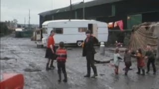 Travellers in Newry Northern Ireland conditions a threat to the local meat factory January 1975 [upl. by Notsob]