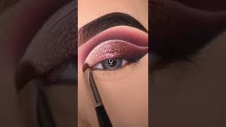 Pink shiny gold eyeshadow tutorial 😍😍😍😍😍 [upl. by Ahter604]