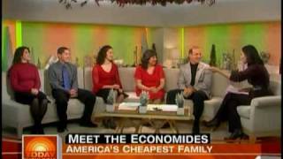 quotThe Frugalsquot Economides Family on Today Show 1  Living Debt Free [upl. by Ahsiekit]