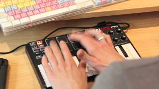 Akai MPK Mini  EZ Drummer Jam [upl. by Gil38]