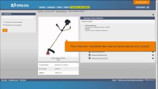 SPELOG  Création de catalogue pdf de pièces de rechange sur internet [upl. by Becket]