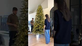 my 9ft christmas tree 🥹🎄✨ easy assembly whimsical and realistic christmastree [upl. by Hubsher308]