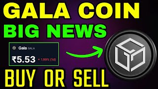 Gala Coin Big News Today  Gala Coin Next Move   Gala Coin Prediction [upl. by Seften]