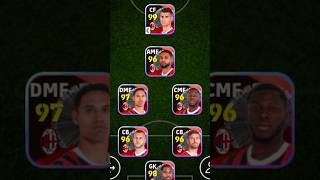 Building Full AC Milan 2425 NOV Pack Squad efootball [upl. by Llerahc19]